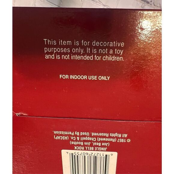 Vintage 90s Jingle Bell Rock Animated Santa Dancing Music 1st Edition Christmas - Picture 11 of 12